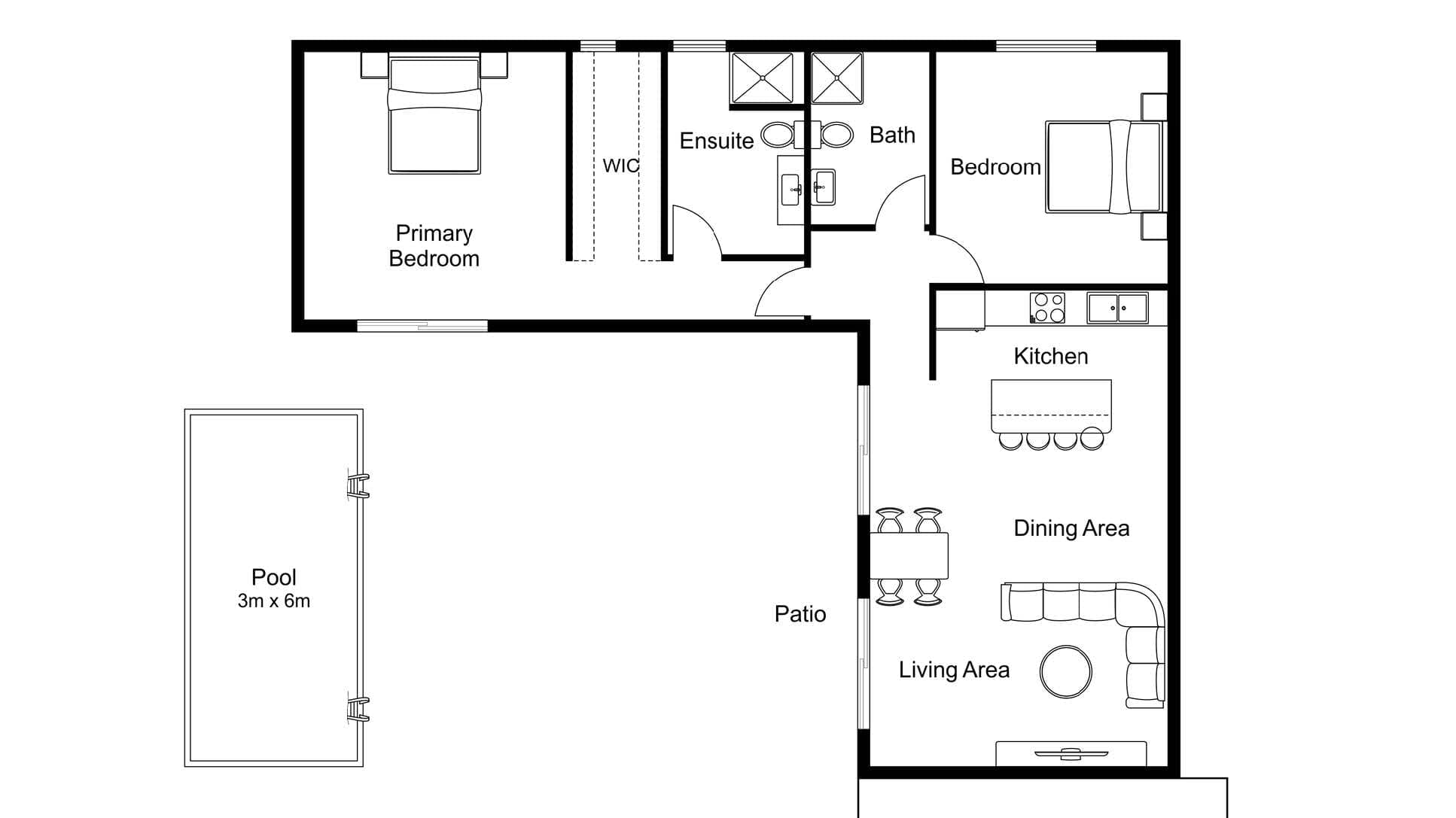 2 bedroom villae